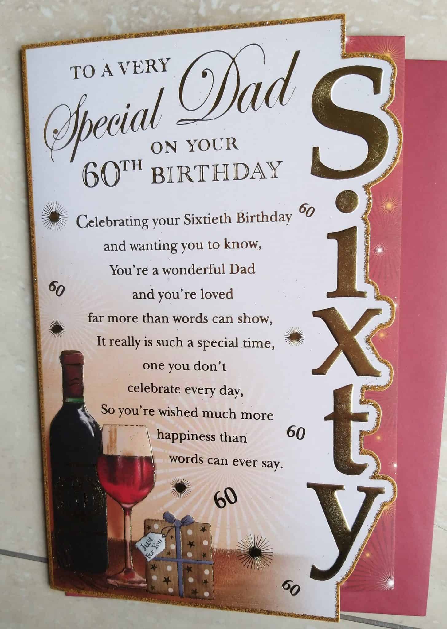 60 Th Birthday Cards - Card Design Template