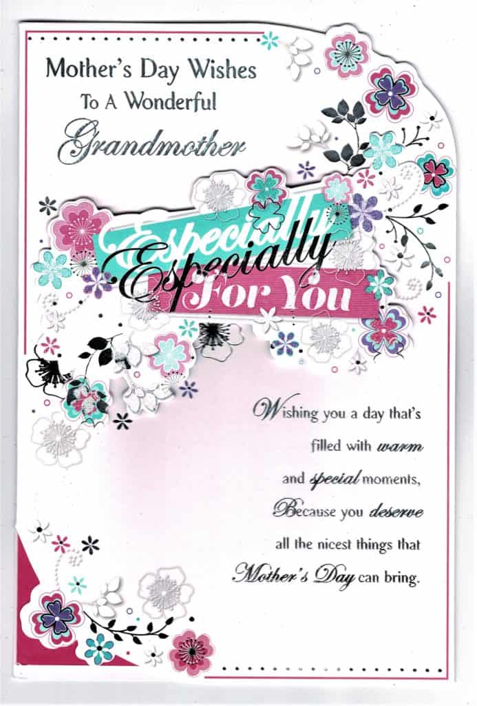 Grandmother Mother's Day Card ' Mother's Day Wishes To A Wonderful