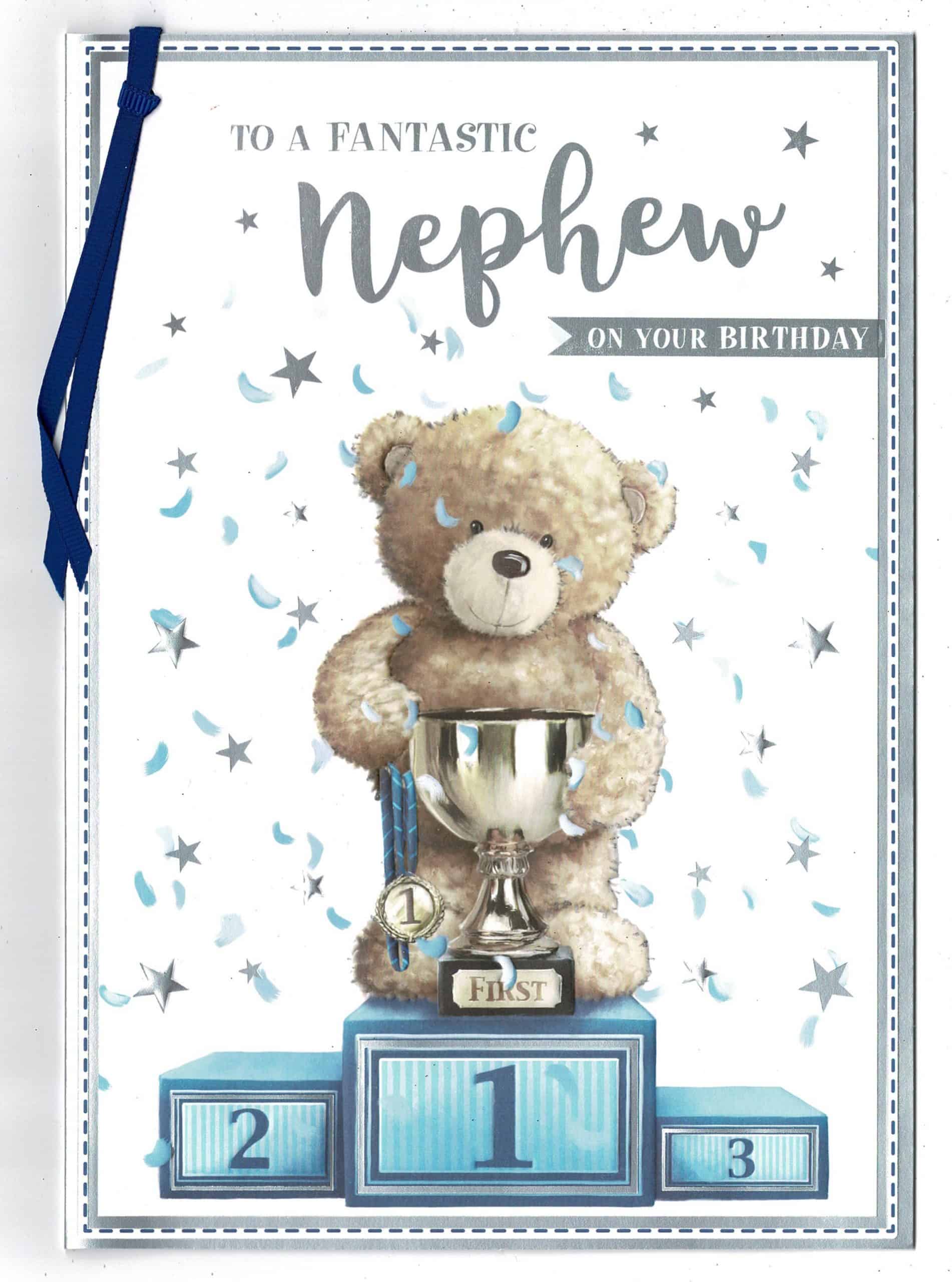 Nephew Birthday Card To A Fantastic Nephew On Your Birthday With Love Ts And Cards