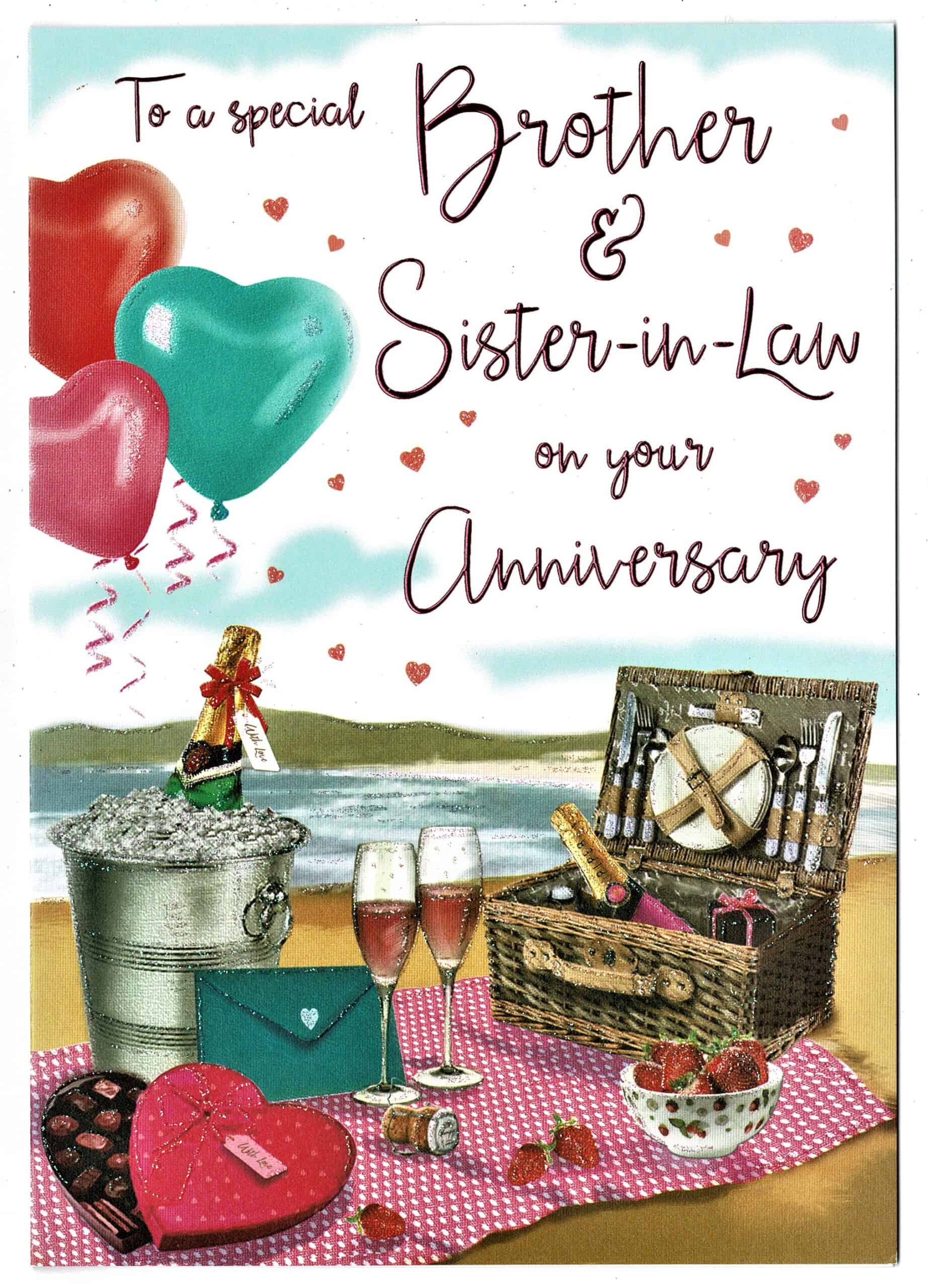 Brother And Sister In Law Anniversary Card To A Special Brother And 