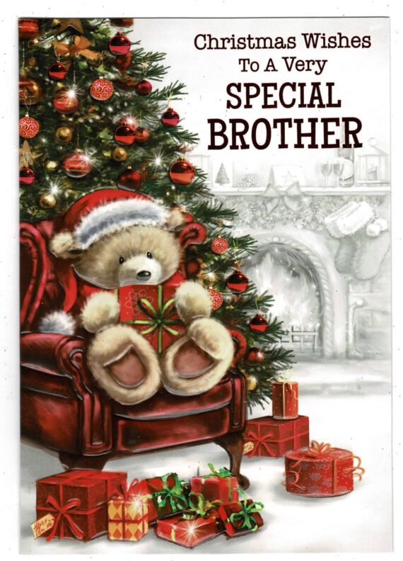 Brother Christmas Card 'Christmas Wishes To A Very Special Brother