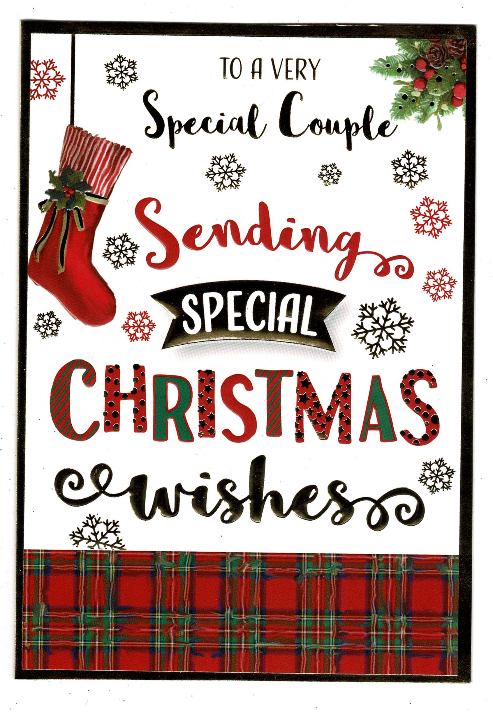 Special Couple Christmas Card 'To A Very Special Couple Sending ...