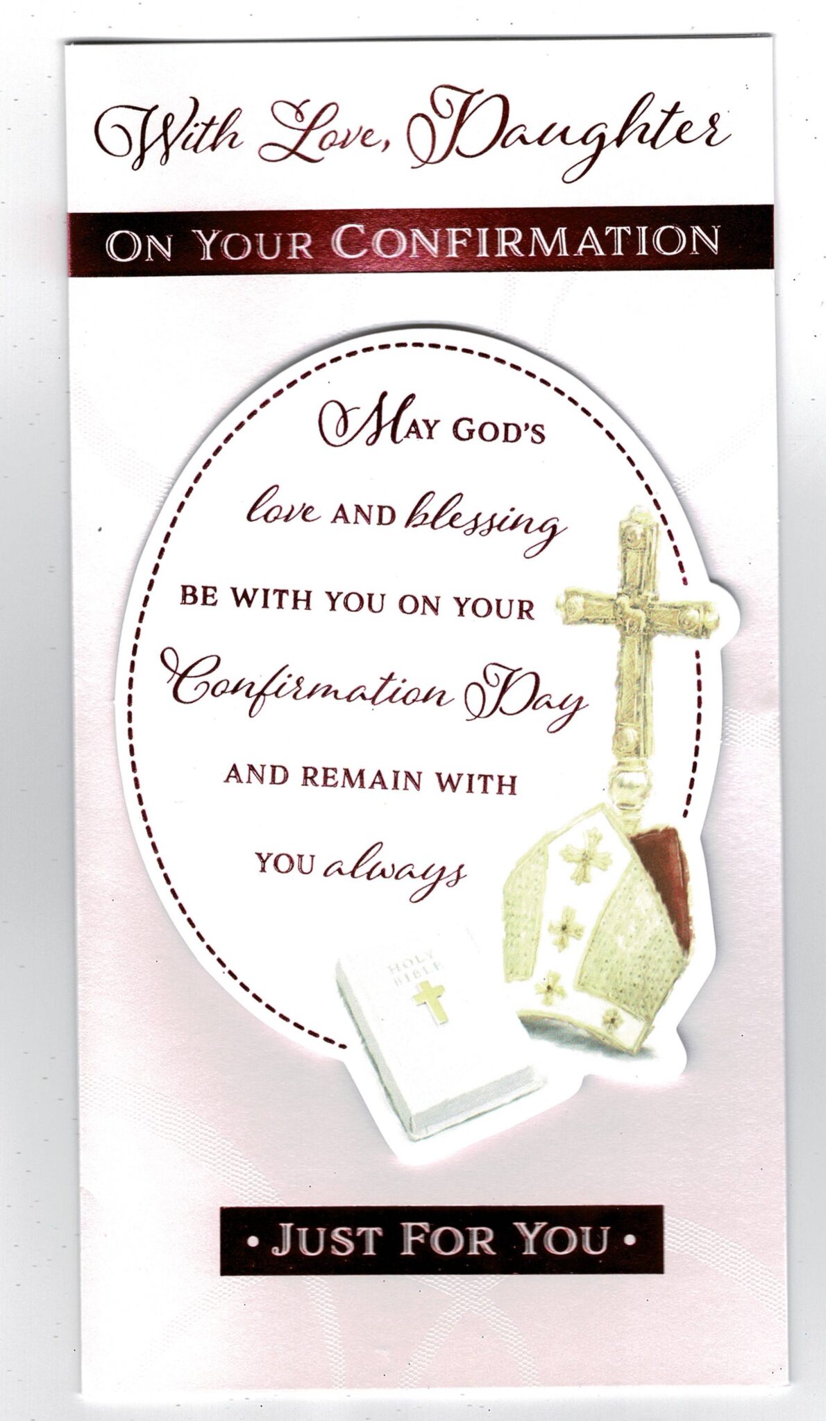 Daughter Confirmation Card ‘With Love Daughter, On Your Confirmation