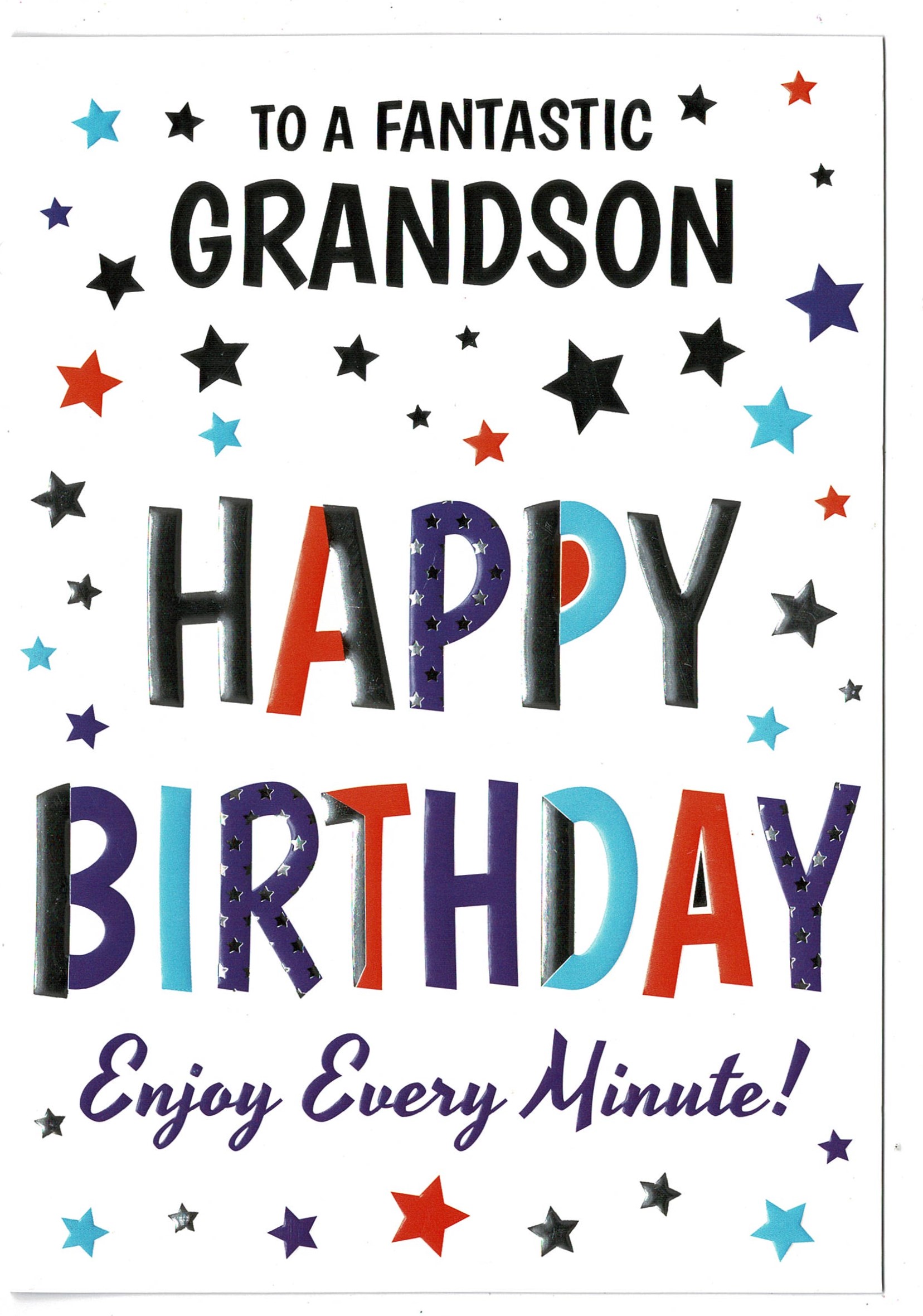 Grandson Birthday Card To A Fantastic Grandson Happy Birthday With