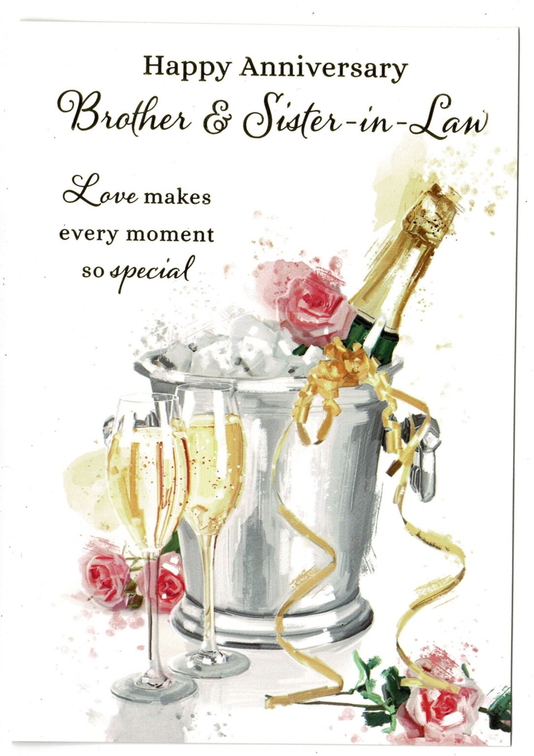 Brother And Sister In Law Anniversary Card Happy Anniversary Brother